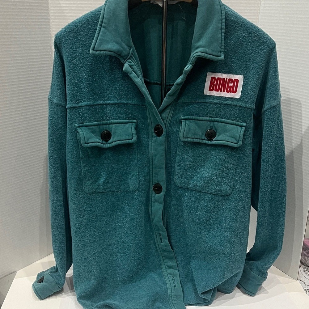 BONGO Teal Fleece Shirt Jacket